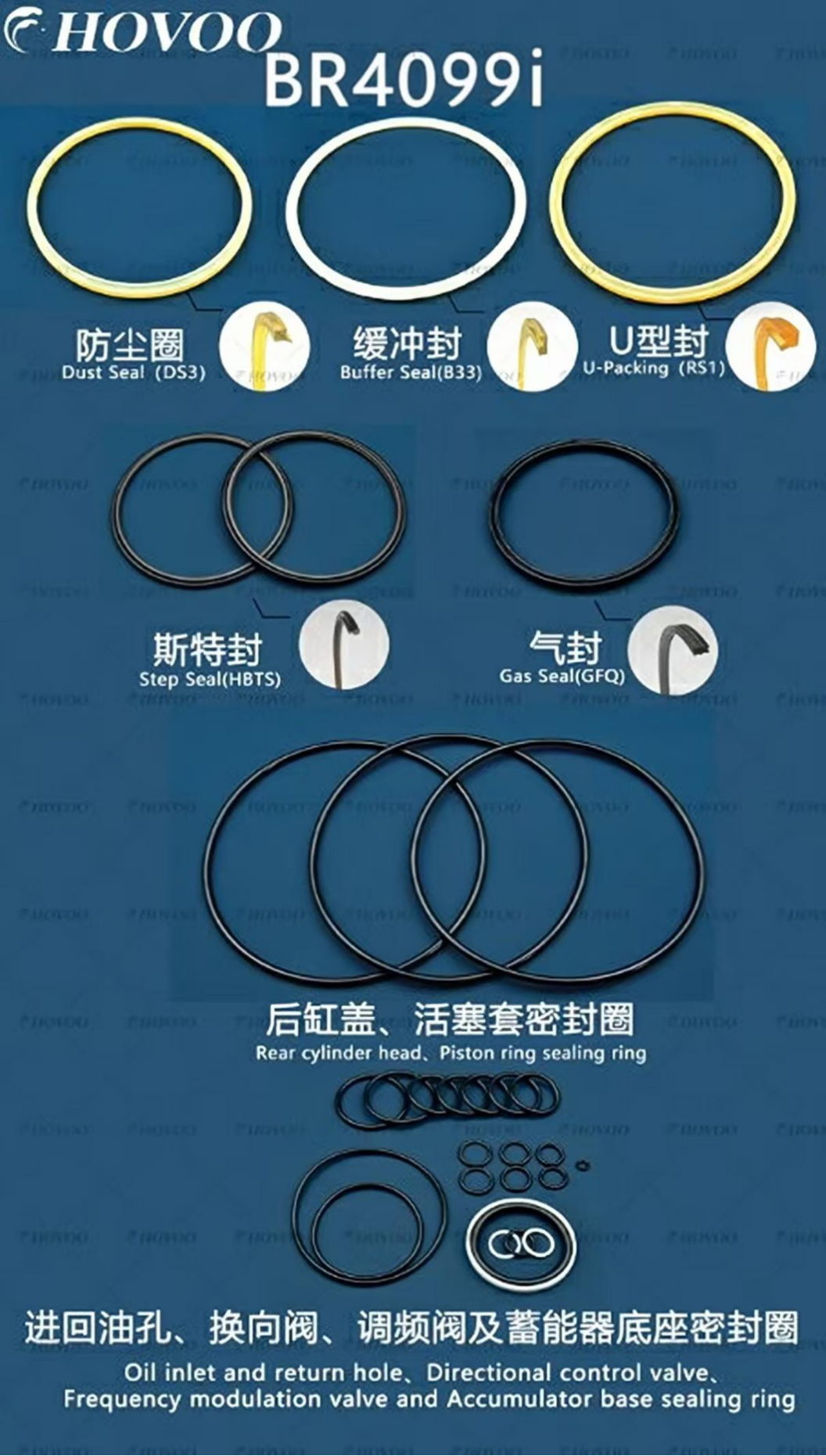 BR4099i Hydraulic Hammer Seal Kits manufacture