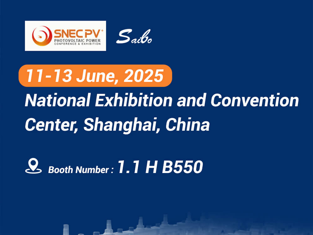 Saibo Machinery will attend SNEC 2025