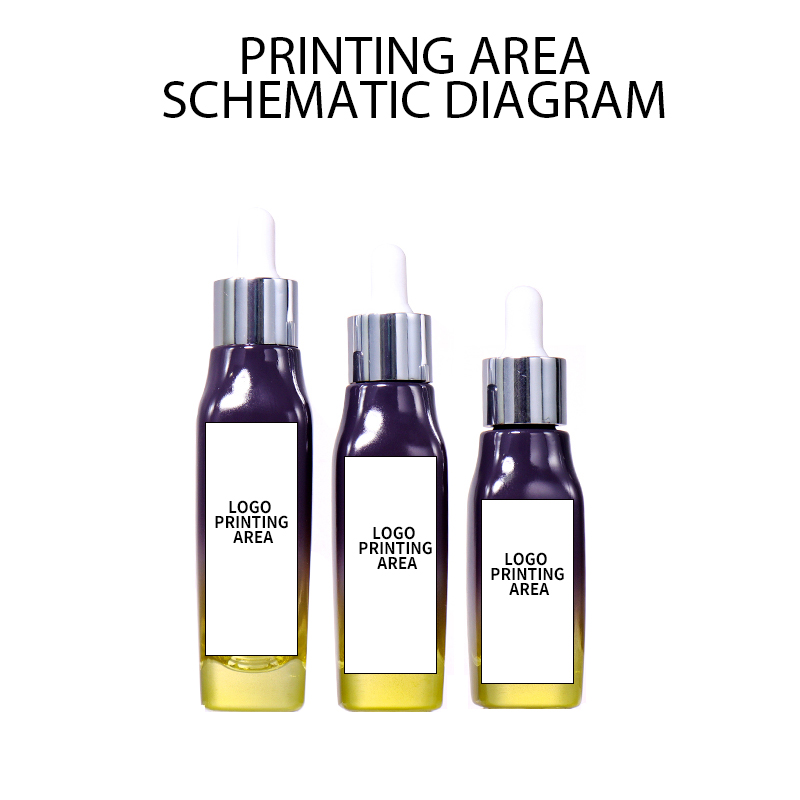55ML, 45ML, 30ML Gradient and Frosted Dropper Beauty Bottles, Exquisite Texture Highlights Luxury manufacture