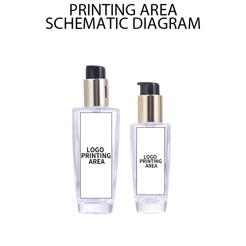 100ML,60ML Cosmetic Essence Bottle supplier