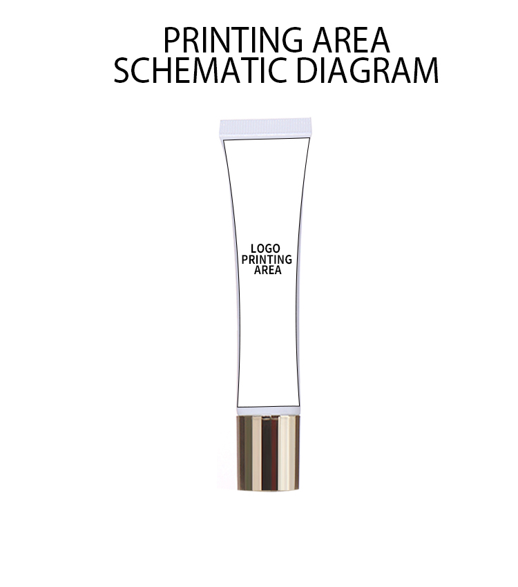 30ml Skincare Hose with Gold Cap and White Body, Exquisite Craftsmanship Unfolds Luxurious Charm details
