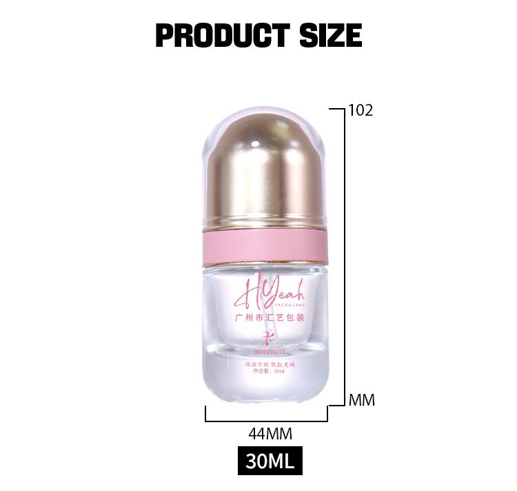 30ML Capsule - Shaped Transparent Lotion Bottle, Colorful Lid Decorations Show Exquisite Charm manufacture