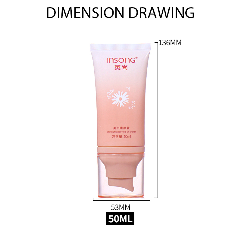 50ML Gradient Pink Tone - Up Cream Hose, Pump Head Design Shows Exquisite Texture manufacture