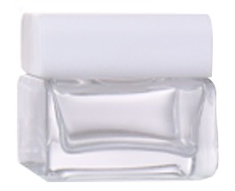 50G, 30G Transparent White Square Beauty Jar, Square Shape Shows Exquisite Charm factory