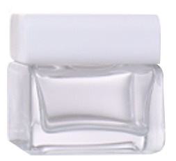 50G, 30G Transparent White Square Beauty Jar, Square Shape Shows Exquisite Charm supplier