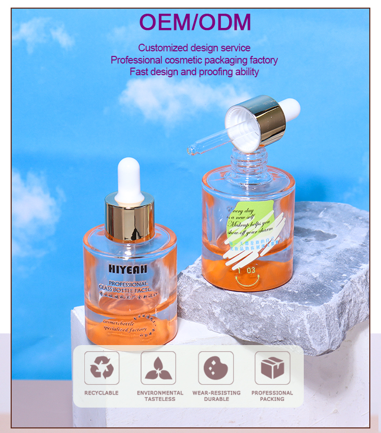 The 30ml essence bottle features a dropper design for precise dispensing manufacture