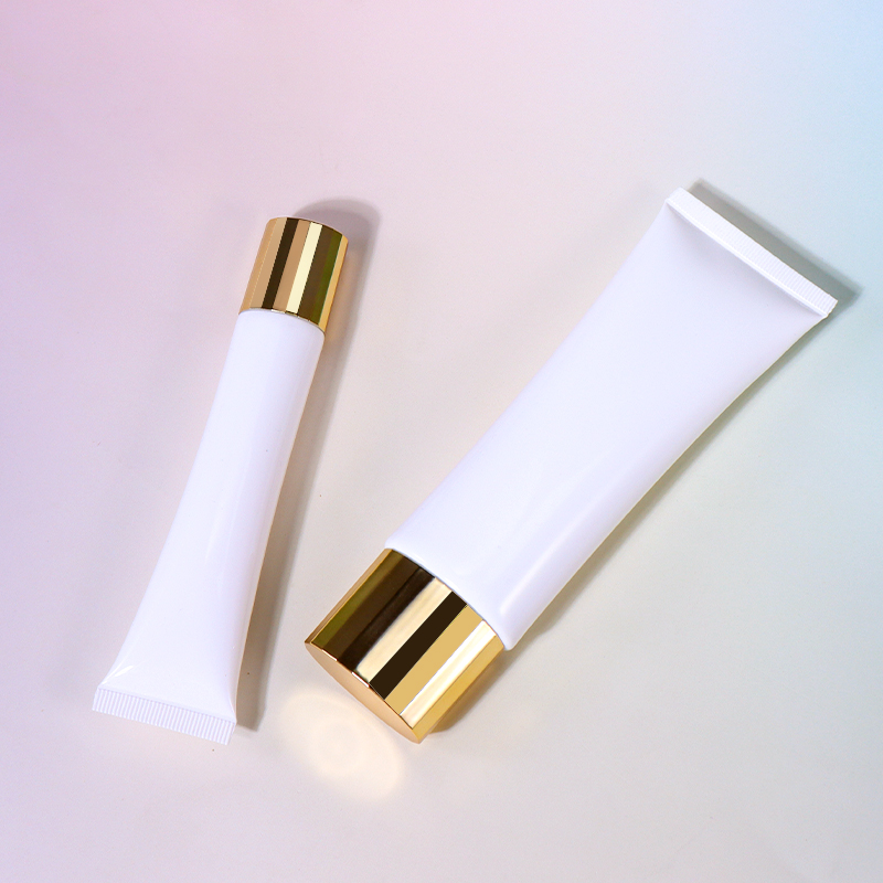 30ml Skincare Hose with Gold Cap and White Body, Exquisite Craftsmanship Unfolds Luxurious Charm