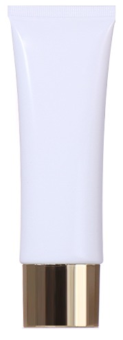80ml Beauty Hose with White Body and Gold Cap, Minimalist Design Highlights High - end Texture manufacture