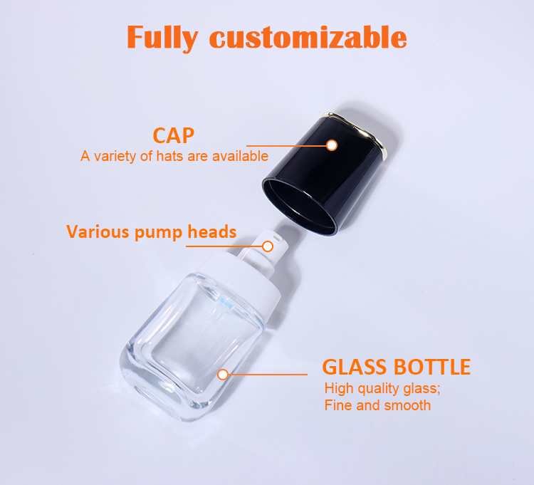 120ML,100ML,30ML, 50G,30G  emulsion bottles, spray bottles, cream jars 。 details