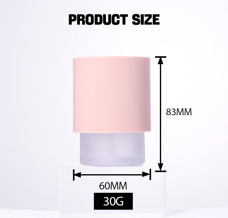 30ml Pink - toned Frosted Beauty Pump Bottle supplier