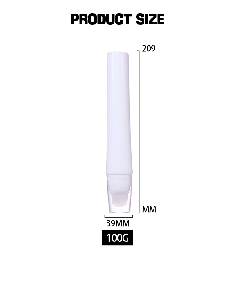 100ml Minimalist White Series! Multi - functional Beauty and Skin Care Hose Packaging manufacture