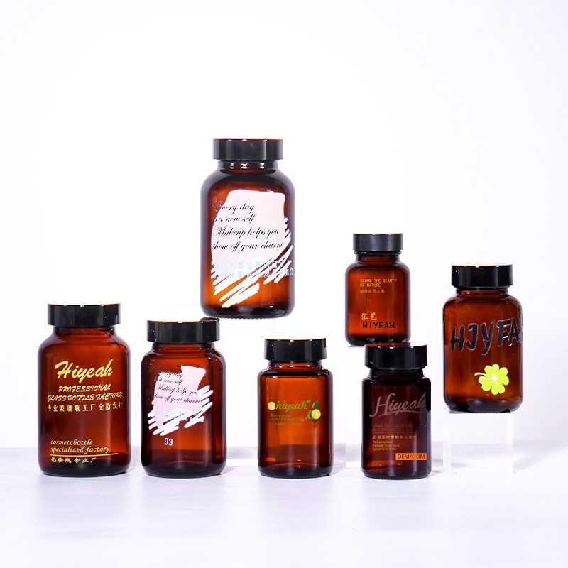 250G,200G,150G,120G,100G,70G,60GLuxury Glass Jars for Skincare Empty Glass Cosmetic Jar Skin Care