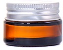 200G, 150G, 50G, 40G, 30G, 15G Amber Brown Cylindrical Beauty Jar, Silver Lid Design Shows Practical Texture factory