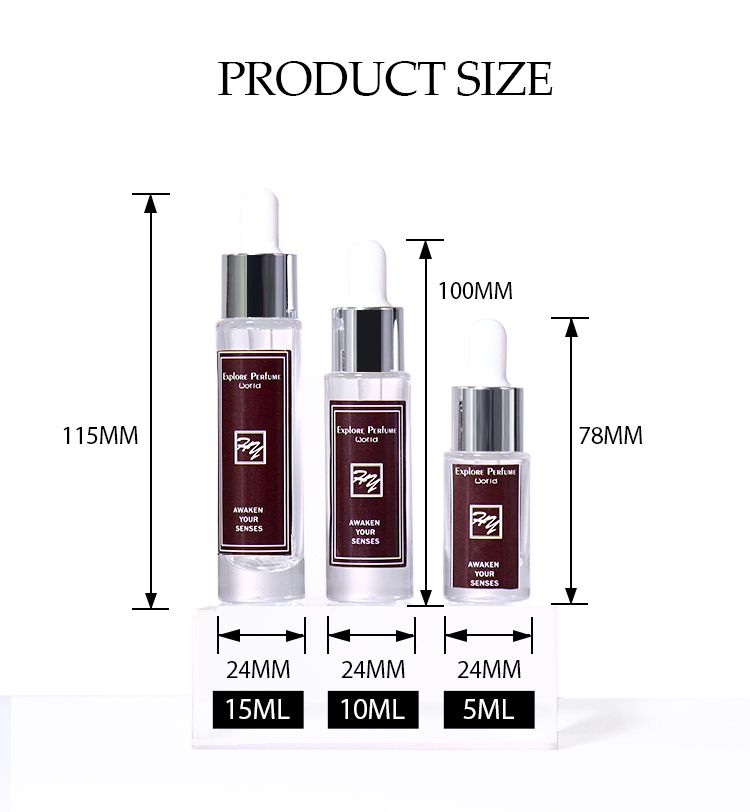 15ML,10ML,5ML Cosmetic Essence Bottle  manufacture