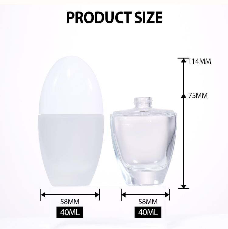 40ml Irregular Round Water - Drop Shaped Beauty Bottle supplier