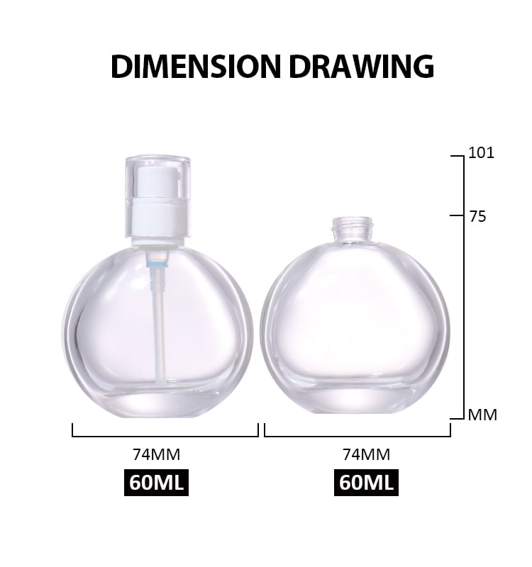 60ML  Cosmetic Essence Bottle details