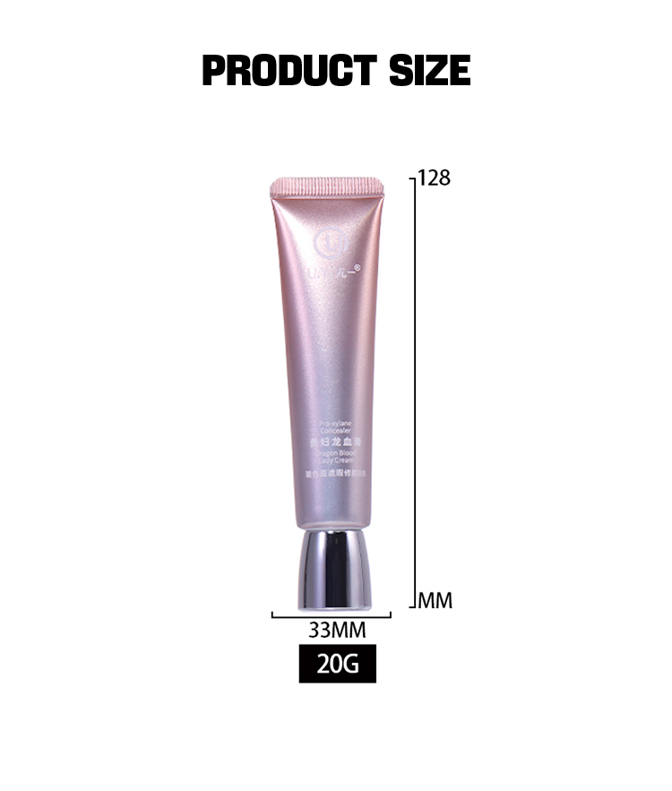 20ml! Rose Gold Hose Packaging, Silver Cap Makes It More Exquisite details
