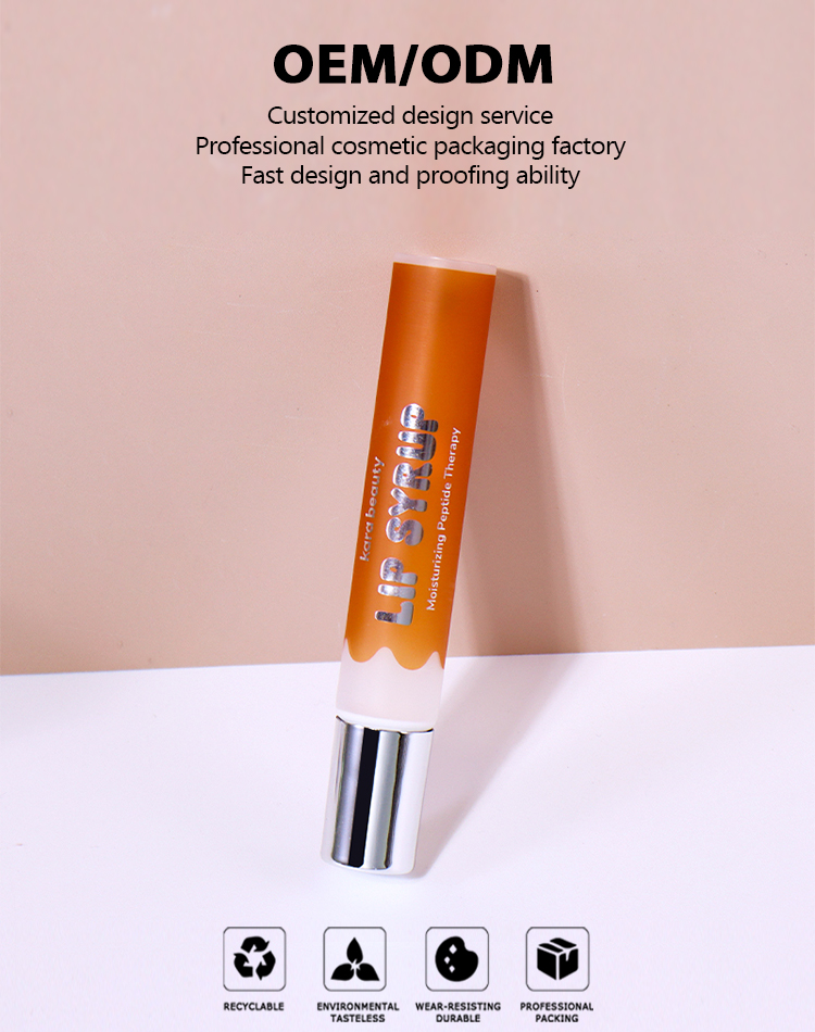 10g Orange Tube with Silver Cap + Roller Ball Design factory