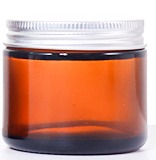 200G, 150G, 50G, 40G, 30G, 15G Amber Brown Cylindrical Beauty Jar, Silver Lid Design Shows Practical Texture details