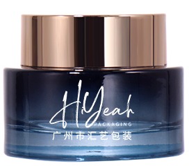 50g Blue - Gold Gradient Cream Jar, Luxurious Design Shows High - end Texture manufacture