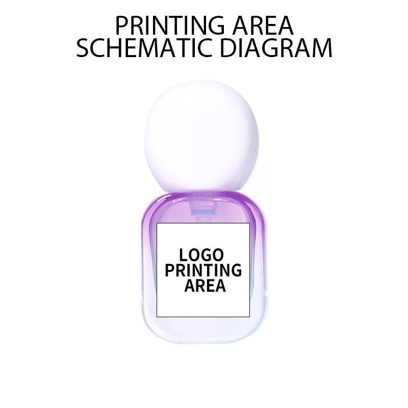 20ml Lotion Bottle: Dreamy Gradient Beauty Bottle, Square - Round Combination Shows Fresh Texture factory