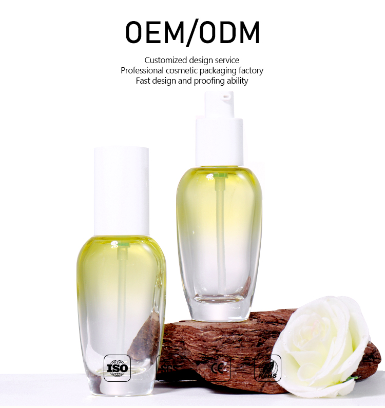 40ml Gradient Yellow - White Beauty Bottle supplier