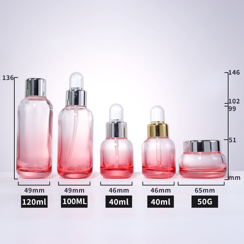 120ML, 100ML, 40ML toners, emulsion bottles, spray bottles, and 50G cream jars supplier