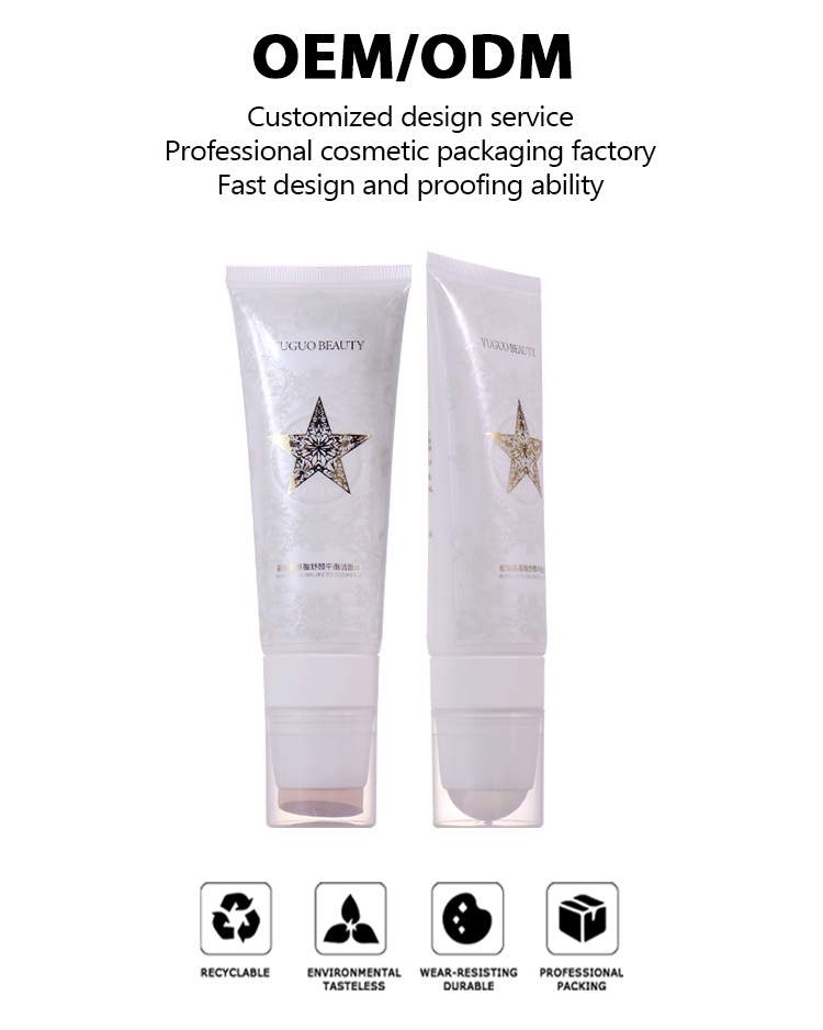 100ml Pure White Beauty Hose, Sponge Head Design Shows Ingenious Texture supplier