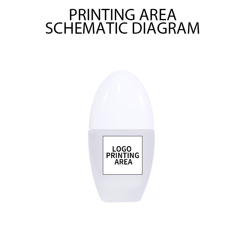 40ml Irregular Round Water - Drop Shaped Beauty Bottle details