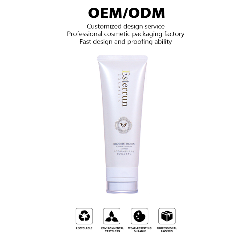 100ml Pure White High-End Beauty Hose with Flip-Top Cap Design factory