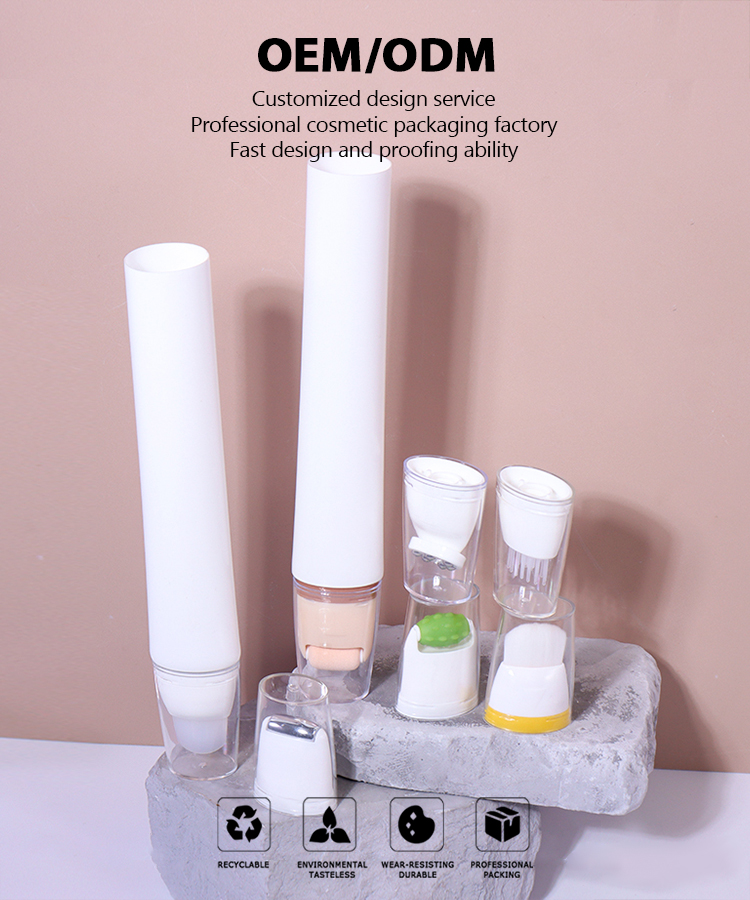 100ml Minimalist White Series! Multi - functional Beauty and Skin Care Hose Packaging factory