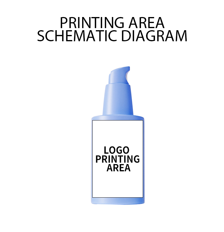 50ml Colorful Press Serum / Lotion Bottle, Minimalist Design Shows Fashionable Style details