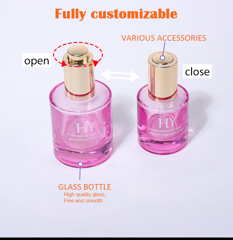 50ML,40ML,30ML,20ML Cosmetic Essence Bottle factory