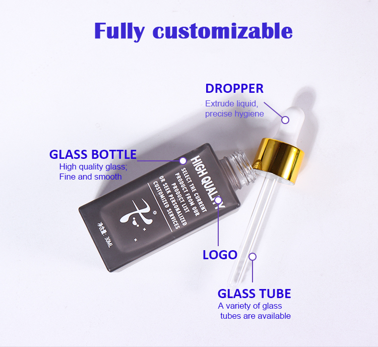 100ML,30ML Cosmetic Essence Bottle factory