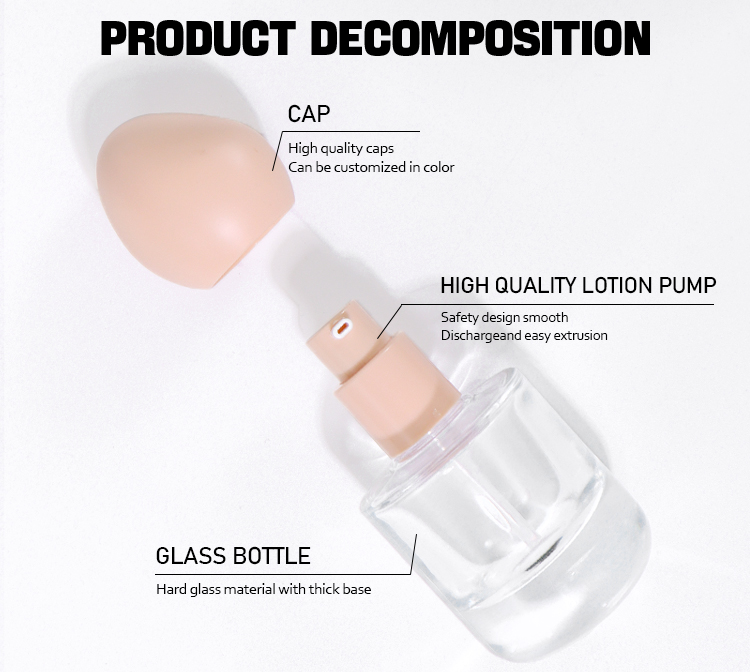 40ml Lotion Bottle: Creative Egg - Shaped Cap Beauty Bottle supplier