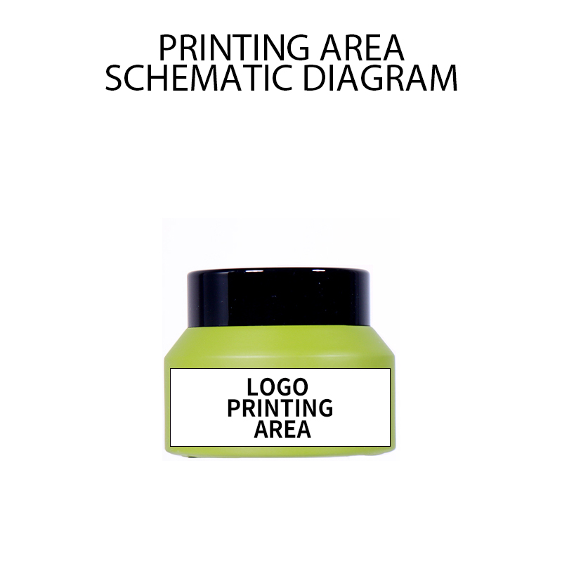 40G Fresh Green Cream Jar, Black Lid Design Shows Minimalist and High - end Sense supplier