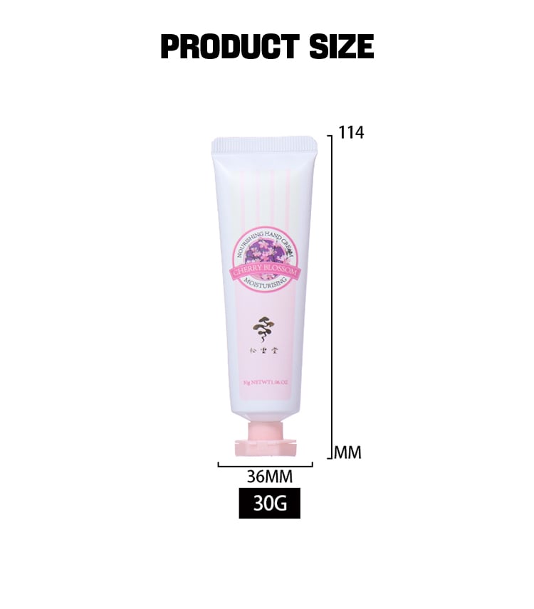 30ml White - Pink Hand Cream Tube, Exquisite Craftsmanship Shows Romantic Texture factory