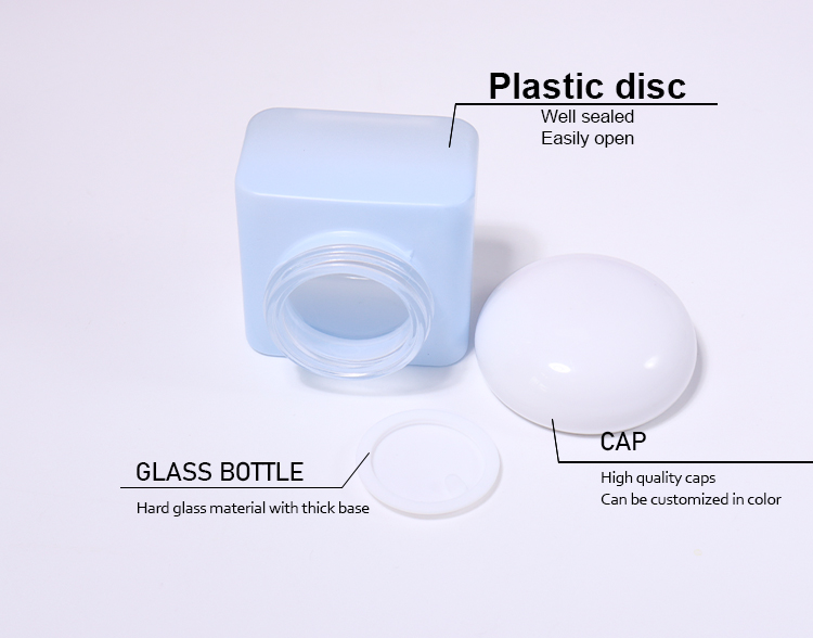 120ML, 100ML, 50ML, 30ML, 50G, 30G Light Blue Series Bottle Set manufacture