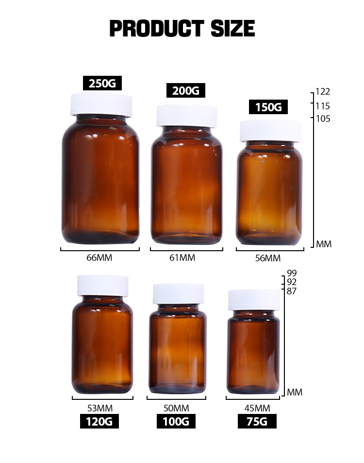 250G/200G/150G/120G/100G/75G Luxury Glass Jars for Skincare Empty Glass Cosmetic Jar Skin Care manufacture