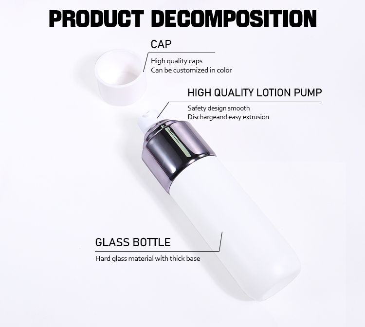 120ML, 100ML, 40ML Pure White Beauty Bottle Set supplier