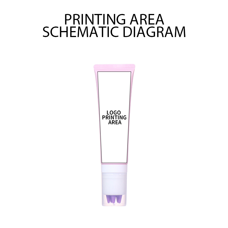 100ml Creative Massage Skincare Hose, Pink-White-Purple Color Matching Radiates Dynamic Charm manufacture