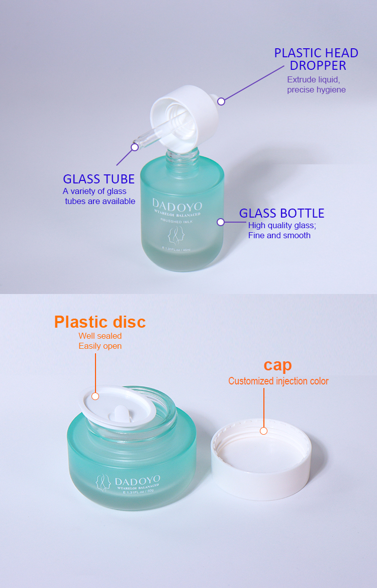 50G,30G cream jars 。 details