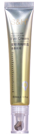 20ml Eye Cream Hose Packaging, Transparent/Gold Cap Shows Texture manufacture