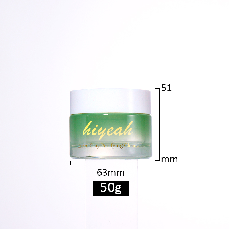 50GLuxury Glass Jars for Skincare Empty Glass Cosmetic Jar Skin Care manufacture