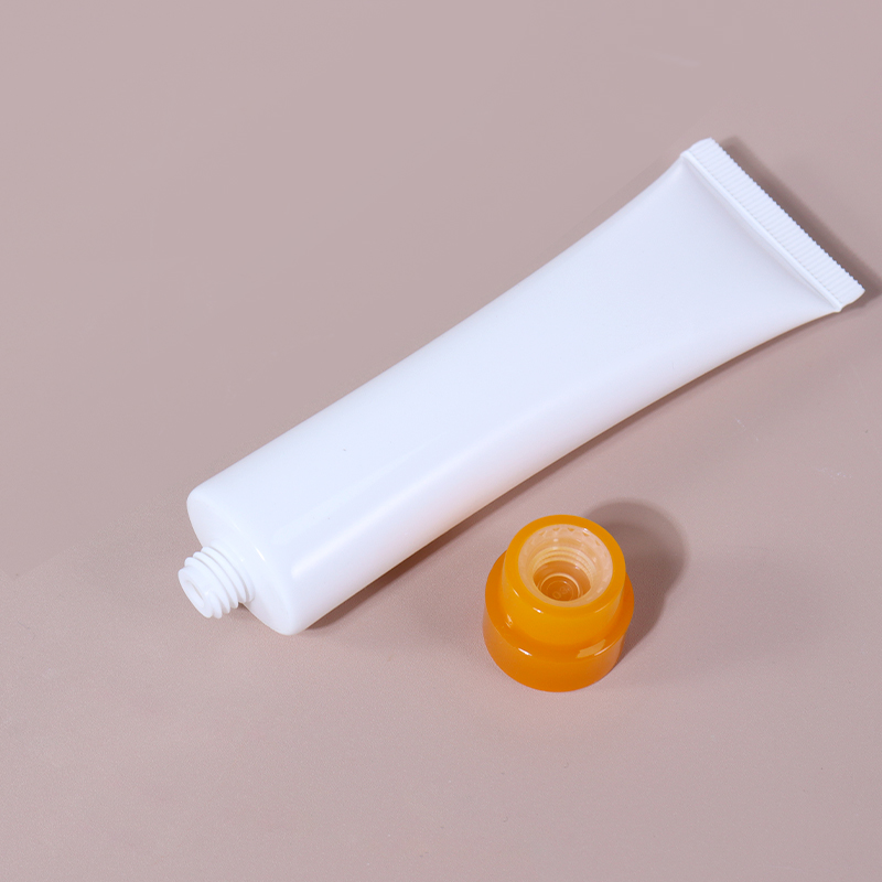 30ml White - Orange Contrast Color! Minimalist Style Hose Packaging manufacture