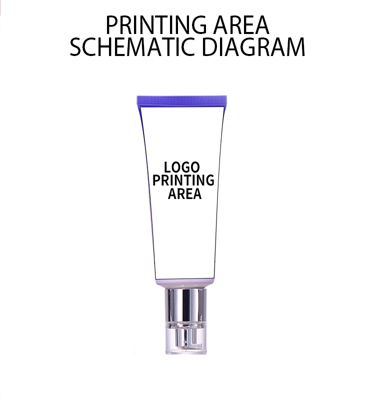 100ml Gradient Purple - White Beauty Hose, Silver Pump Design Shows Exquisite Texture factory