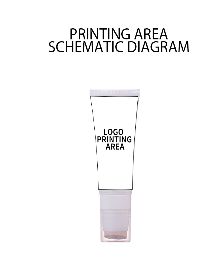 100ml Pure White Beauty Hose, Sponge Head Design Shows Ingenious Texture details