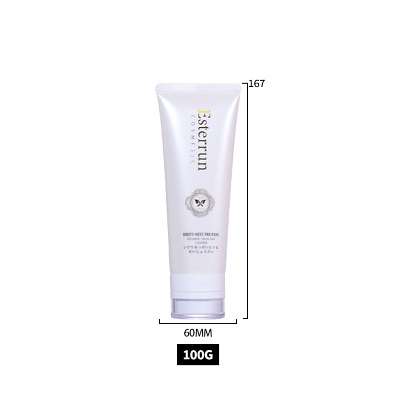 100ml Pure White High-End Beauty Hose with Flip-Top Cap Design manufacture