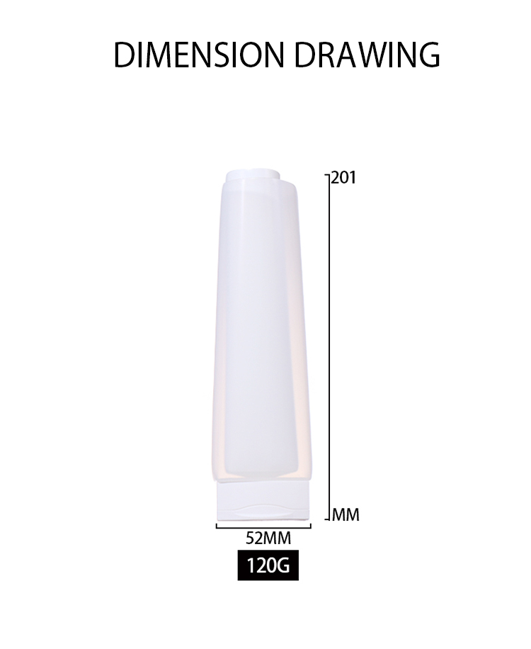 120ml Simple White Skincare Bottle, Flip - Top Cap Craft Shows Pure Charm details