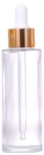 100ML, 80ML, 60ML, 50ML, 40ML, 30ML, 20ML Transparent / Frosted Dropper Beauty Bottle, Gold Lid Design Shows Light Luxury Texture manufacture